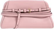 Moschino Tie Me Leather Clutch