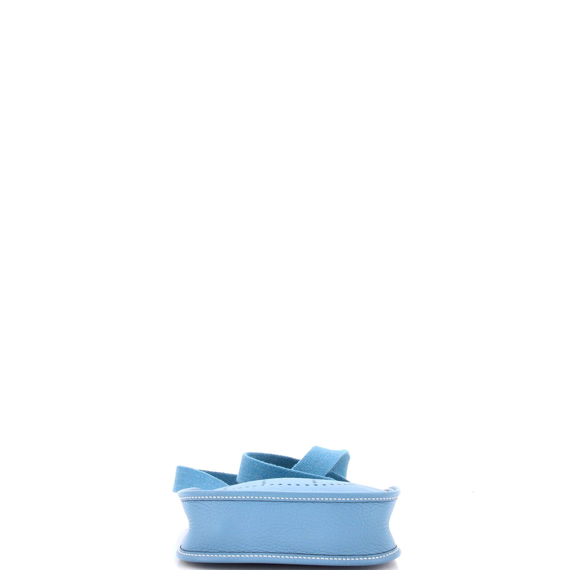 Pre-Owned Hermes Evelyne Bag Gen III Clemence TPM, Alternate, color, Bleu Jean