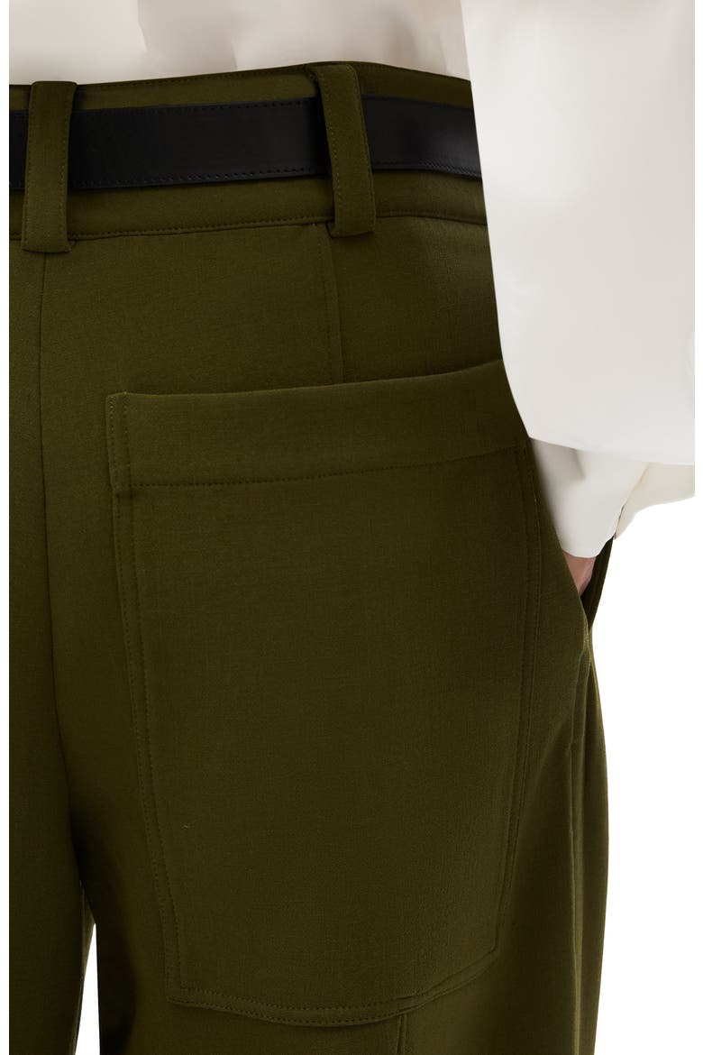 Double Face High Waist Pant, Alternate, color, Moss