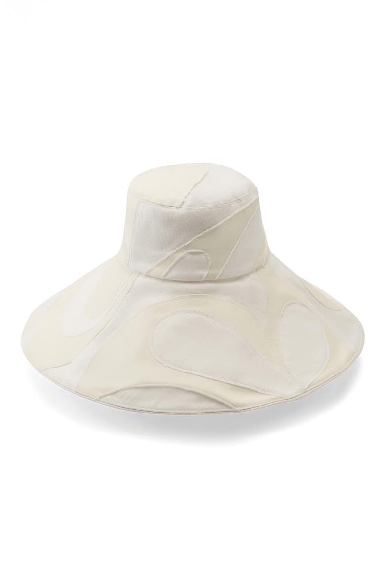 Tilli Linen Sun Hat, Main, color, WHITE/ WHITE