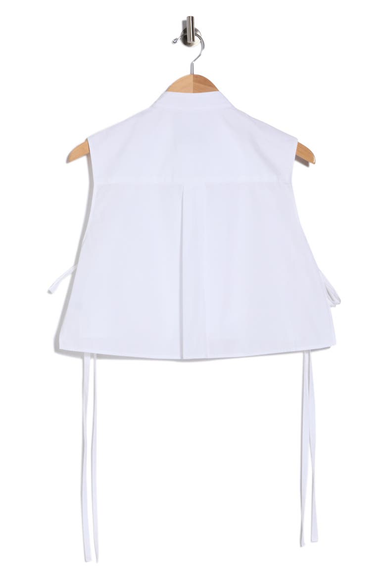 Cotton Bib Dickie, Alternate, color, WHITE