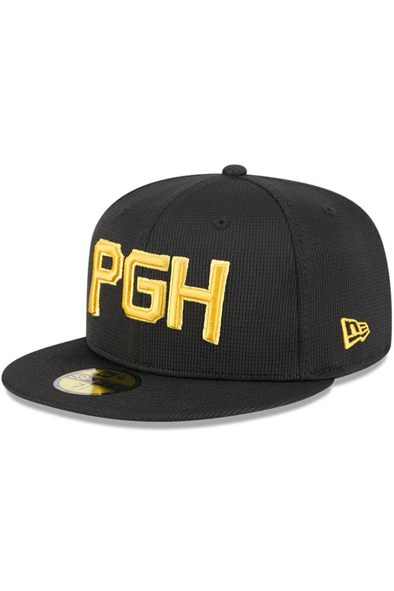 Men's New Era Black Pittsburgh Pirates City Connect Batting Practice 59FIFTY Fitted Hat, Main, color, Black