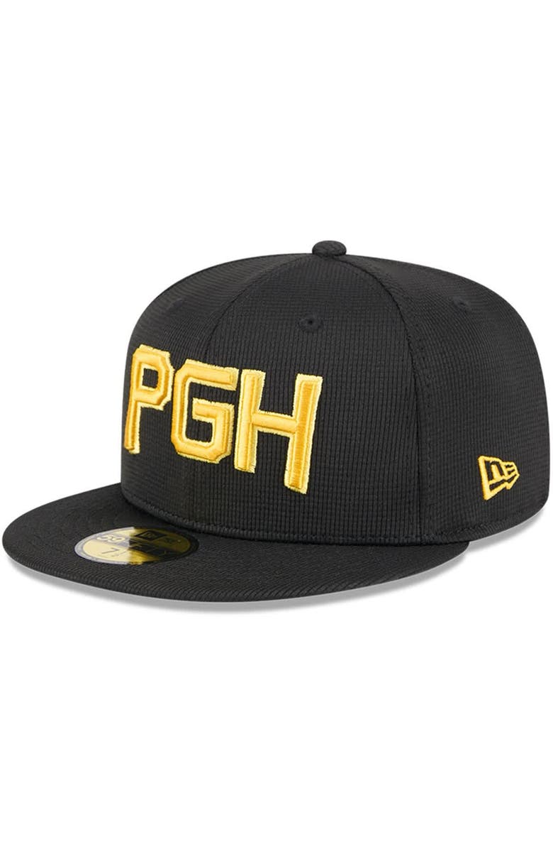 New Era Men's New Era Black Pittsburgh Pirates City Connect Batting Practice 59FIFTY Fitted Hat, Main, color, Black