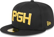 New Era Men's New Era Black Pittsburgh Pirates City Connect Batting Practice 59FIFTY Fitted Hat