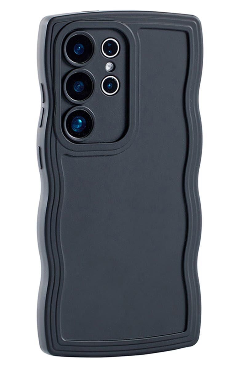 Auramma Black Wavy S24 Ultra Phone Case, Alternate, color, Black