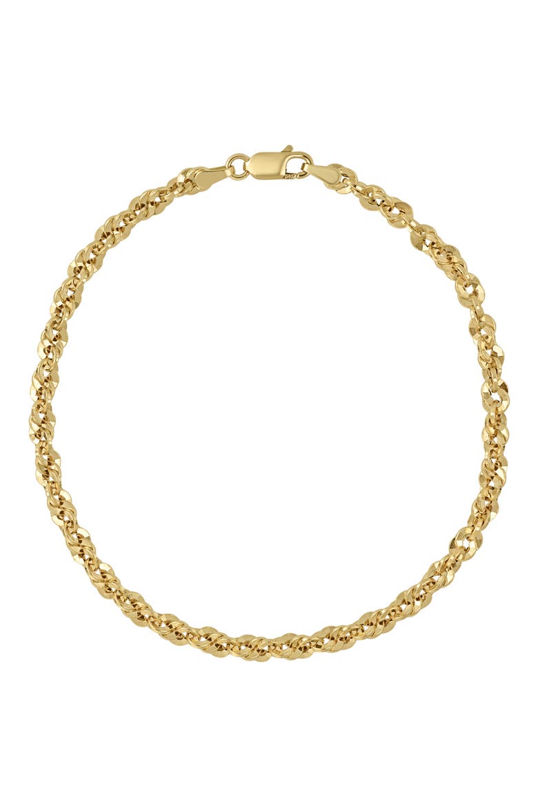 Rope Chain Bracelet (Nordstrom Exclusive), Main, color, 14K YELLOW GOLD