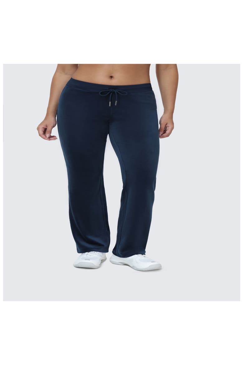 Rib Waist Track Pant With Double Bling, Main, color, REGAL BLUE