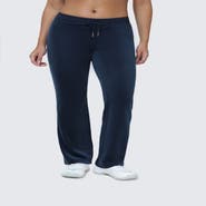 Juicy Couture Rib Waist Track Pant With Double Bling