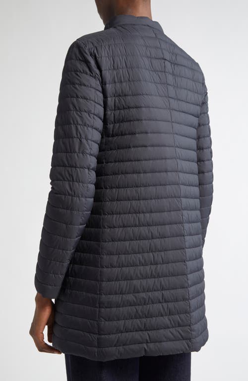Herno Matte To Shiny Reversible Puffer Coat In Blue
