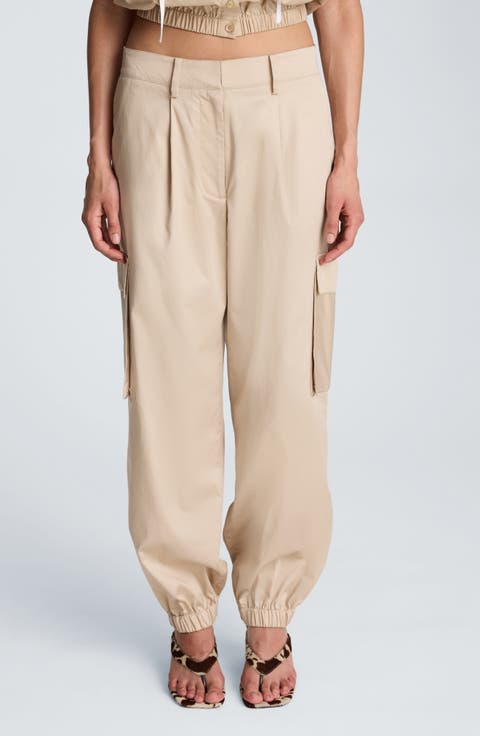Pleat Front Jogger Pants