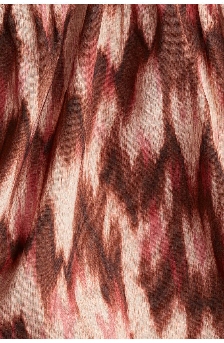 H&M Printed Strappy Dress, Alternate, color, Brown/Patterned