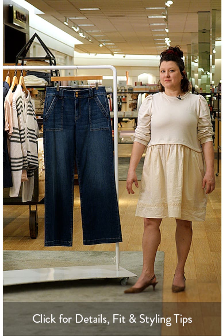 Jodi High Waist Wide Leg Utility Jeans video
