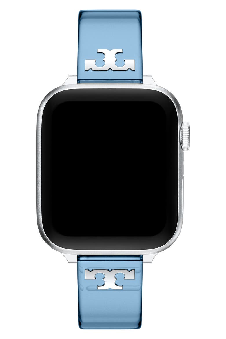 The Single T Jelly 16mm Apple Watch® Watchband, Alternate, color, BLUE