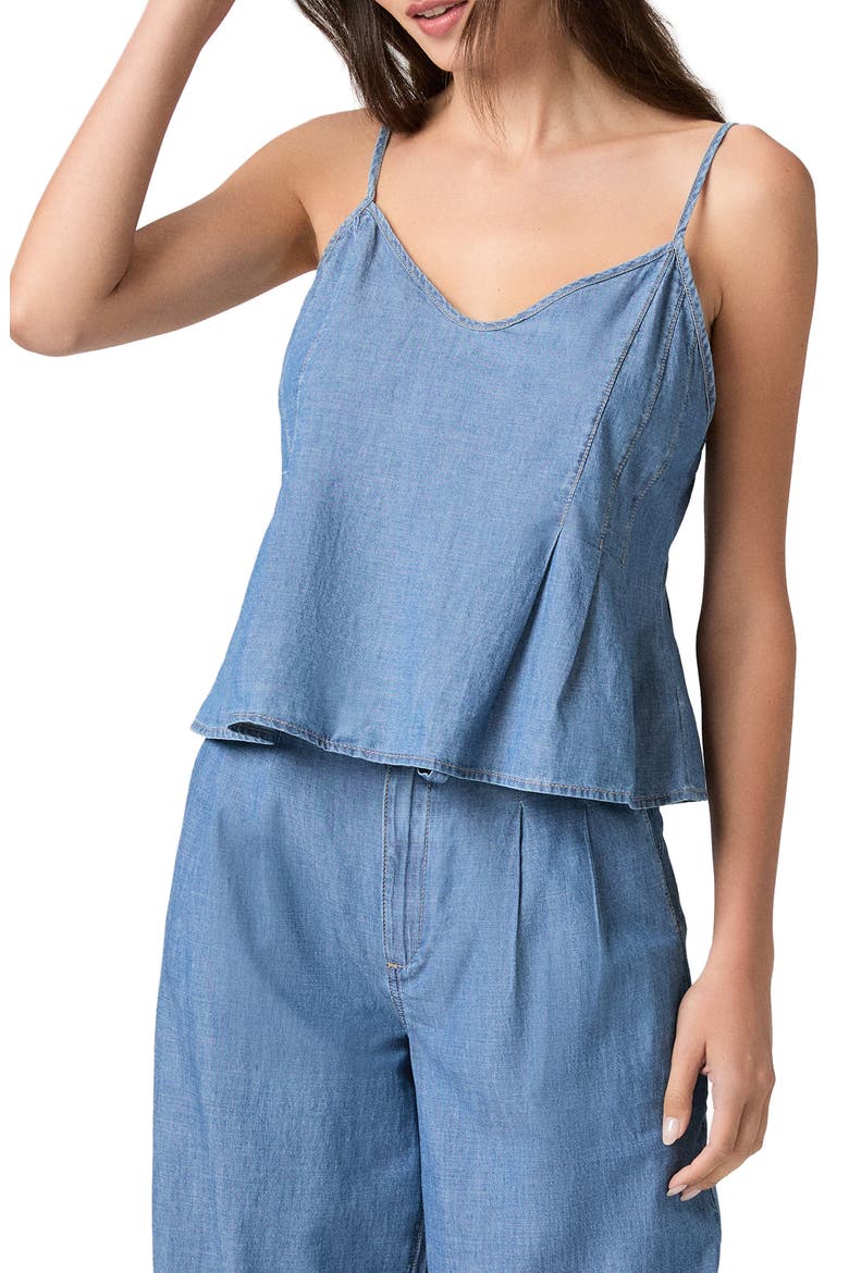 Esther Chambray Camisole, Alternate, color, AZUSA