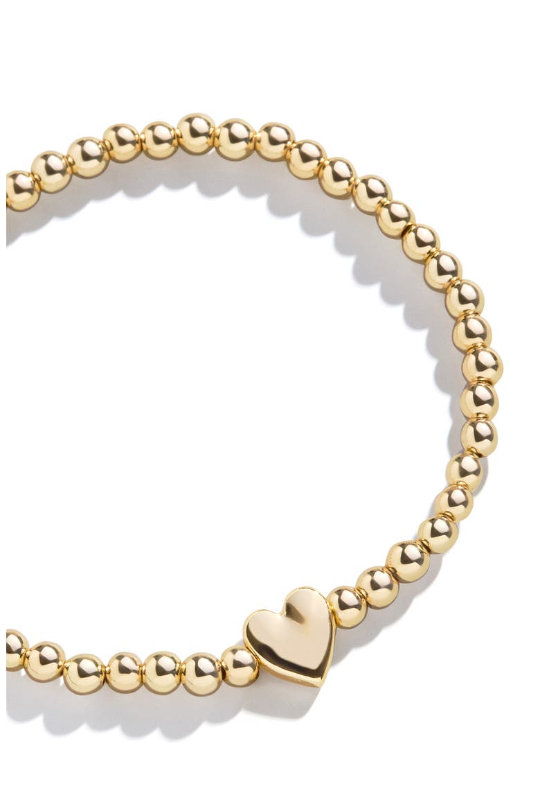 Pisa Beaded Stretch Bracelet, Alternate, color, GOLD