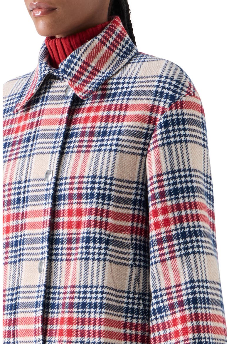 Plaid Tweed Crop Jacket, Alternate, color, CASHEW-MULTICOLOR
