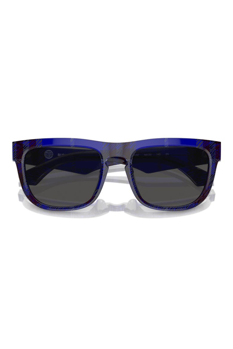 56mm Square Sunglasses, Alternate, color, DARK GREY