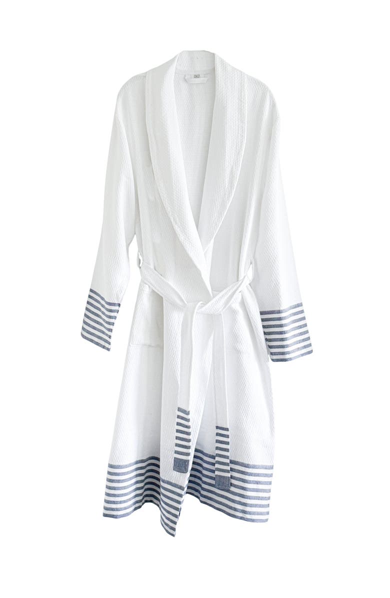 Anaya Cool Cotton Sailing Stripe Robe, Main, color, 