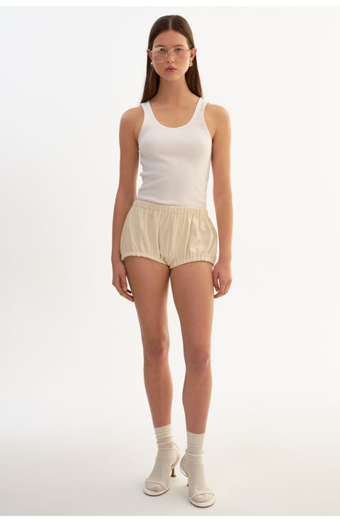 Cleo | Faux Suede Bloomer Shorts