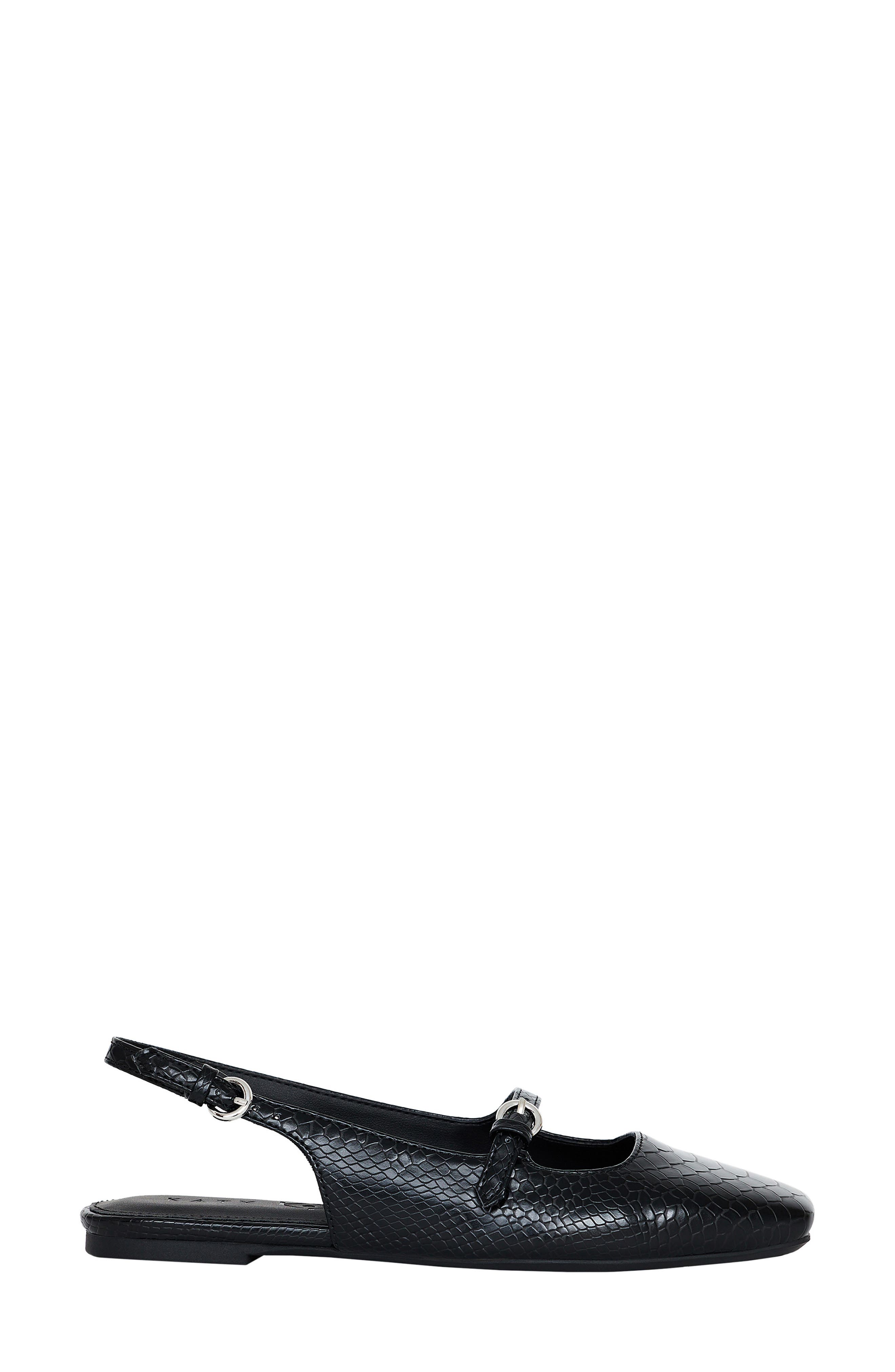 Katy Perry The Evie Snakeskin Embossed Slingback Flat, Alternate, color, 