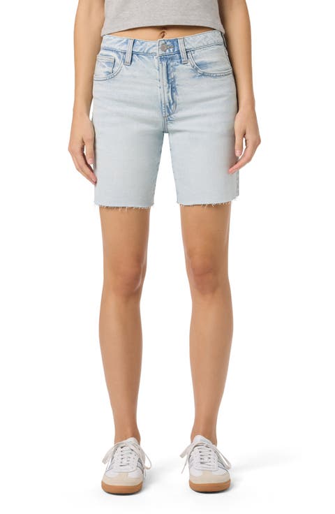 Easy Cutoff Denim Bermuda Shorts (Willa)