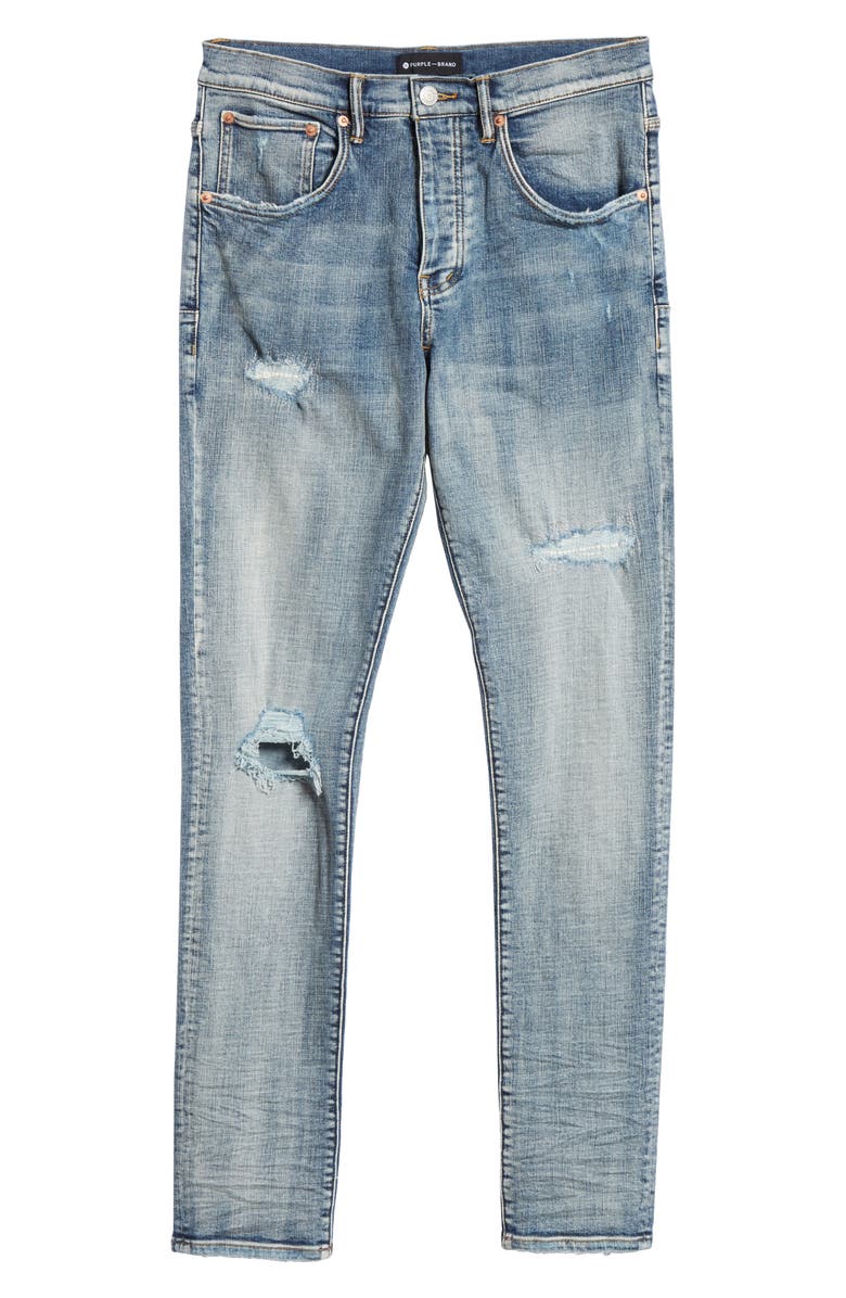 PURPLE BRAND PURPLE Dropped Slim Fit Jeans, Alternate, color,