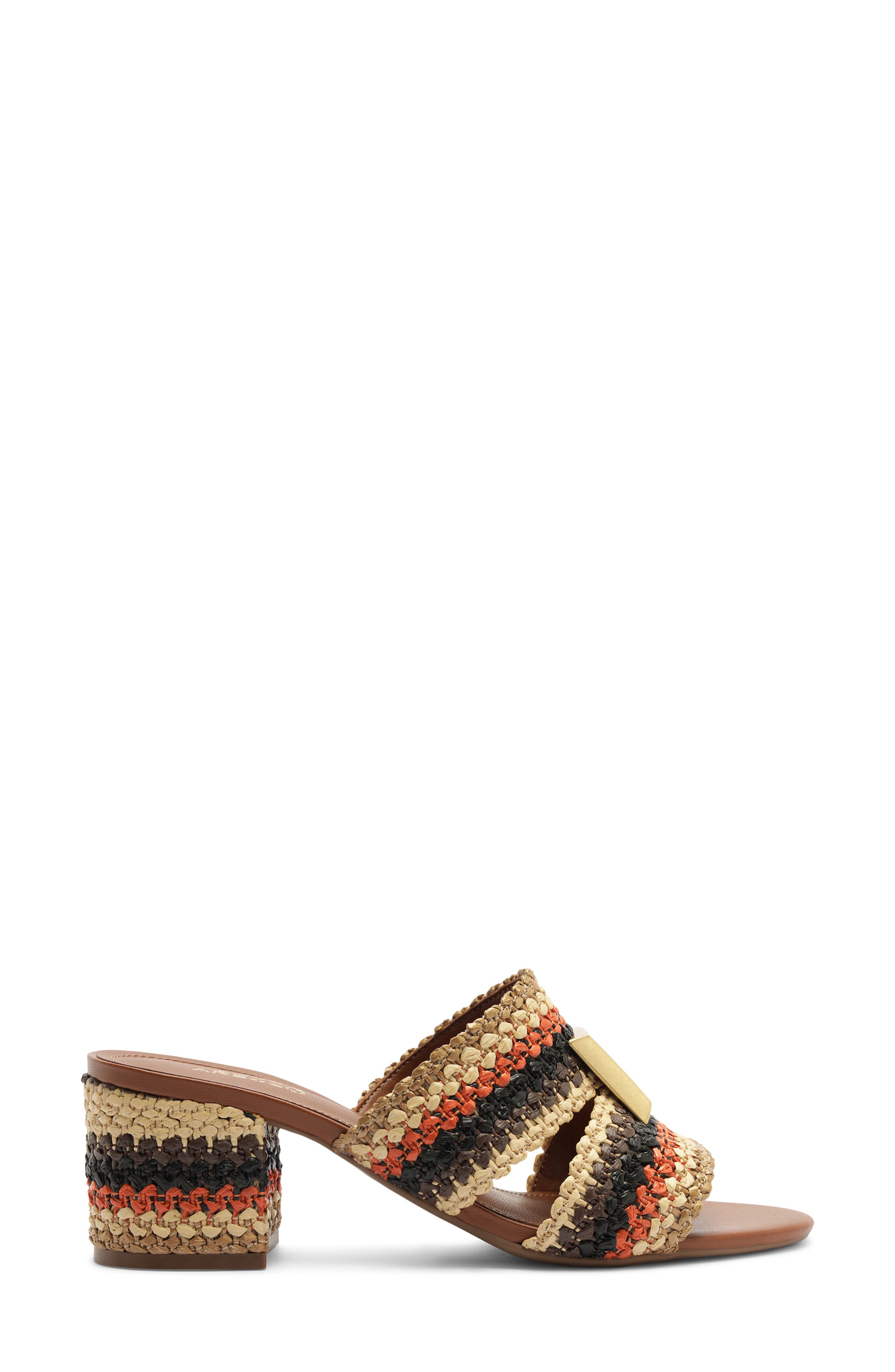 Arezzo Jackie Slide Sandal, Alternate, color, Multi Bronze