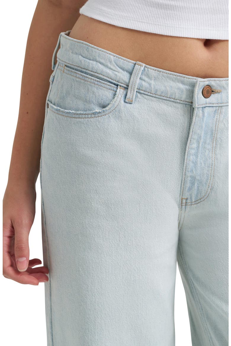 Low Rise Baggy Jeans, Alternate, color, SUGAR