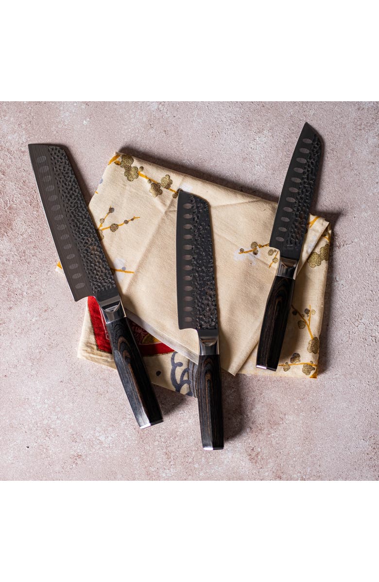 Cuisine::pro<sup>®</sup> Damashiro EMPEROR<sup>®</sup> 3-Piece Santoku Set, Alternate, color, Silver