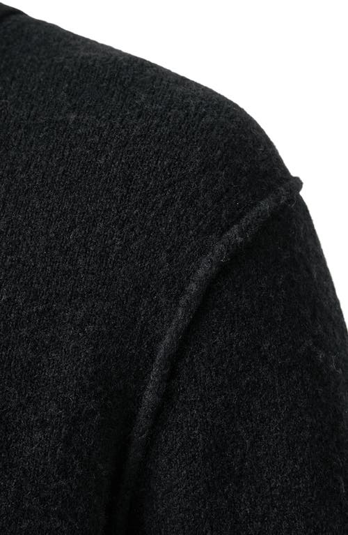 Allsaints Statten Regular Fit Polo Collar Sweater In Black