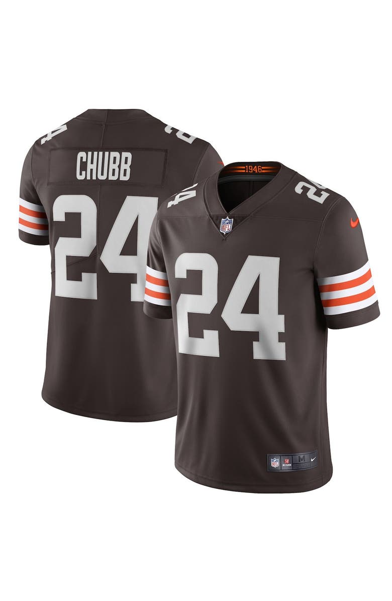 Nike Men's Nike Nick Chubb Brown Cleveland Browns Vapor Limited Jersey, Main, color, 