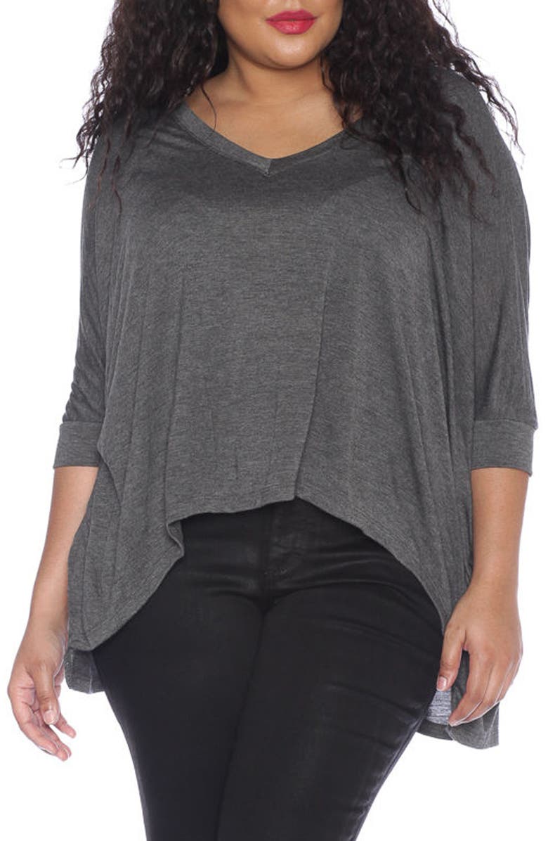 SLINK Jeans V-Neck Tee, Alternate, color, 