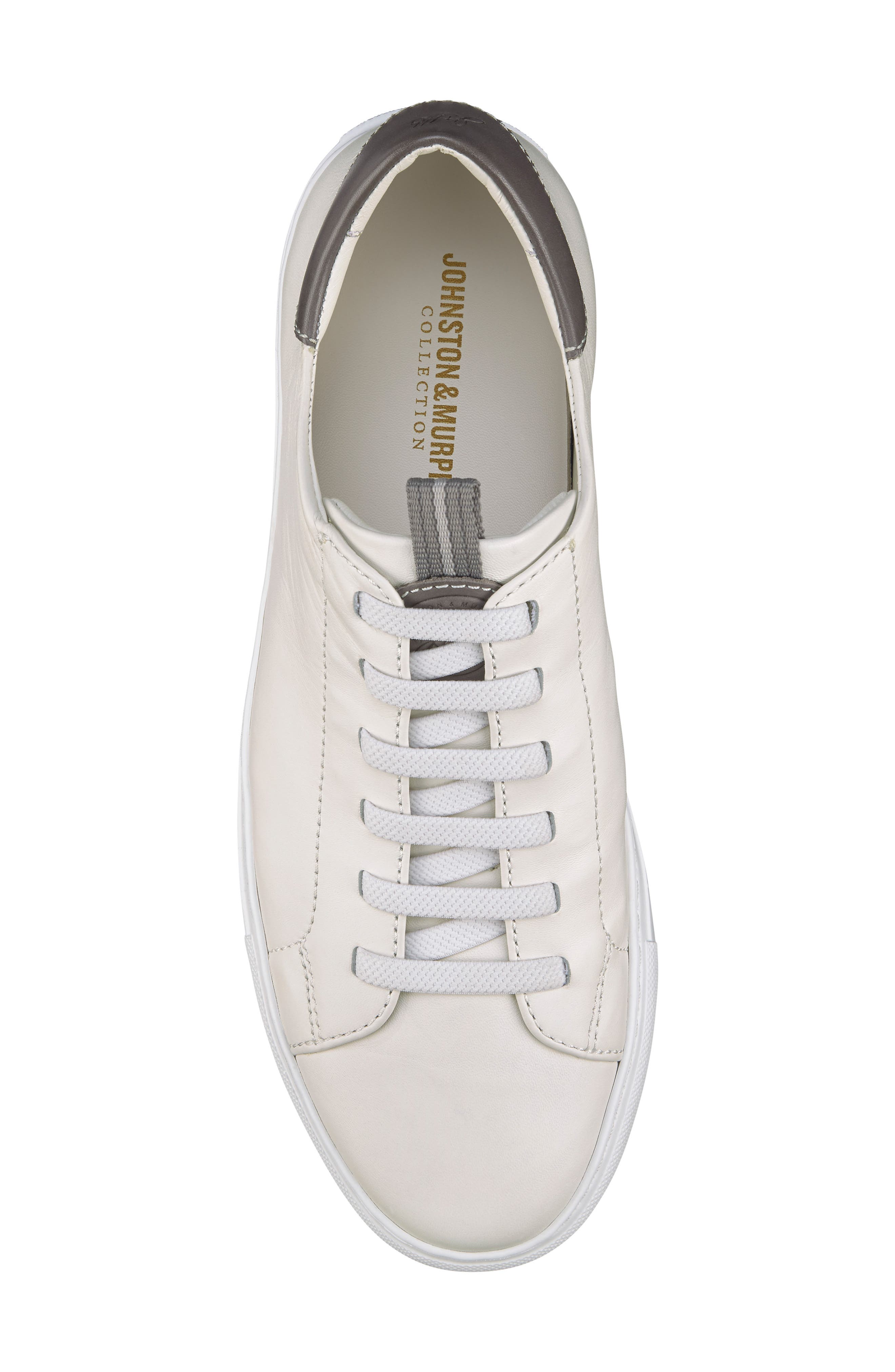 Johnston & Murphy Anson Lace to Toe Sneaker, Alternate, color, White Sheepskin