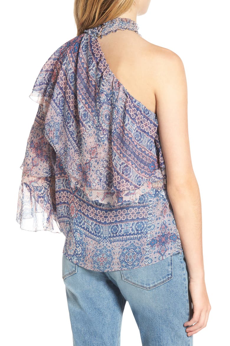 Ophelia Silk Blouse, Alternate, color, CHAMBERS