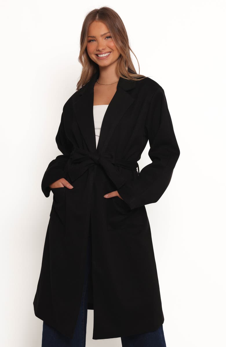 Petal & Pup Kloss Long Coat, Alternate, color, Black