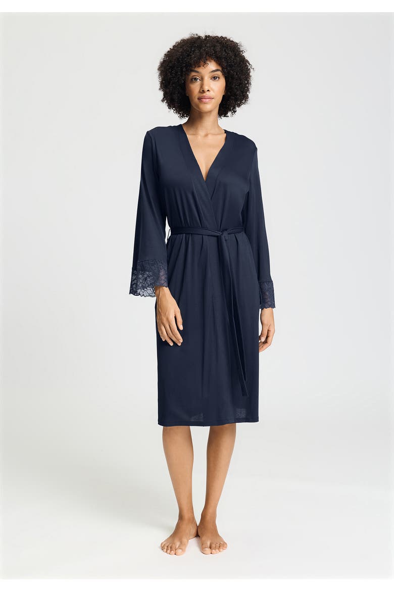 Azelia Floral Tulle Tencel Robe, Alternate, color, Deep Navy