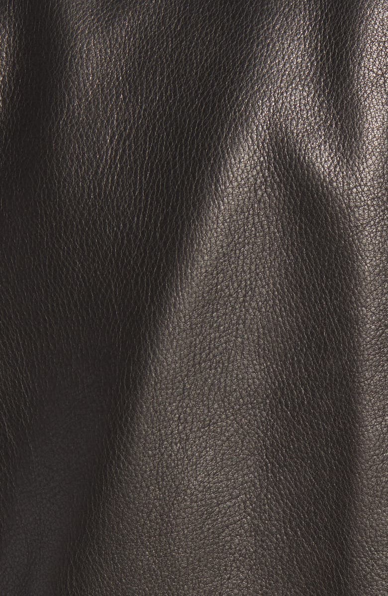 Schott NYC Cowhide Leather Bomber Jacket, Alternate, color,