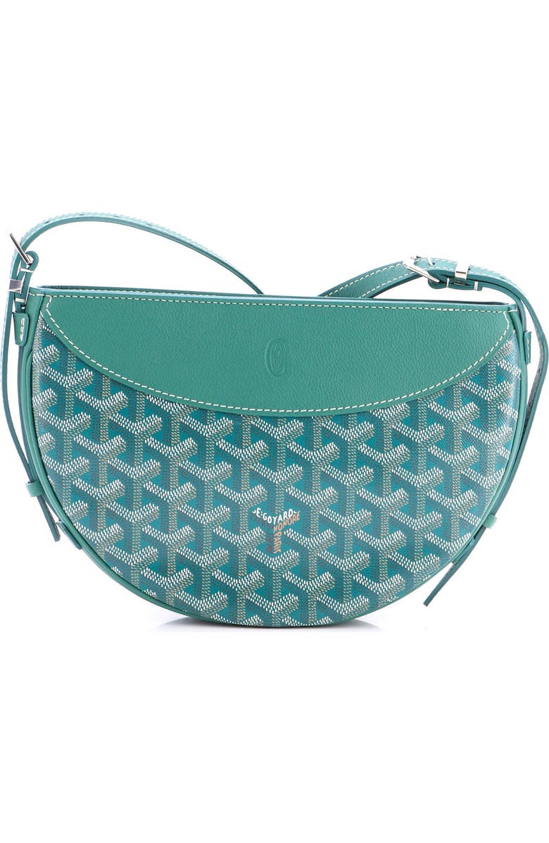 Pre-Owned Goyard Hirondelle Shoulder Bag Coated Canvas and Leather, Alternate, color, Green