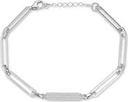 GLAZE JEWELRY Pavé Cubic Zirconia Bar Bracelet