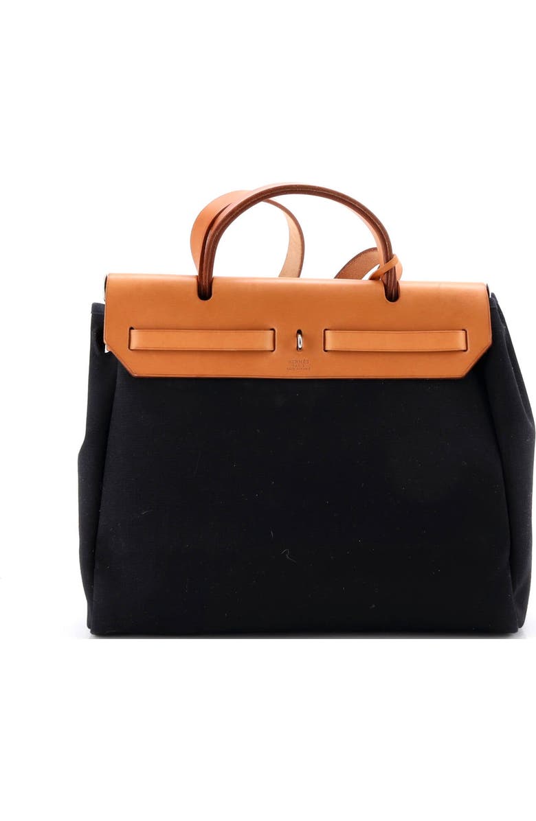 Pre-Owned Hermes Herbag Toile and Leather PM, Alternate, color, Ecru