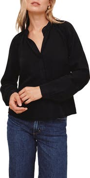 Bella Dahl Long Sleeve Wide Placket Tencel Lyocell Shirt