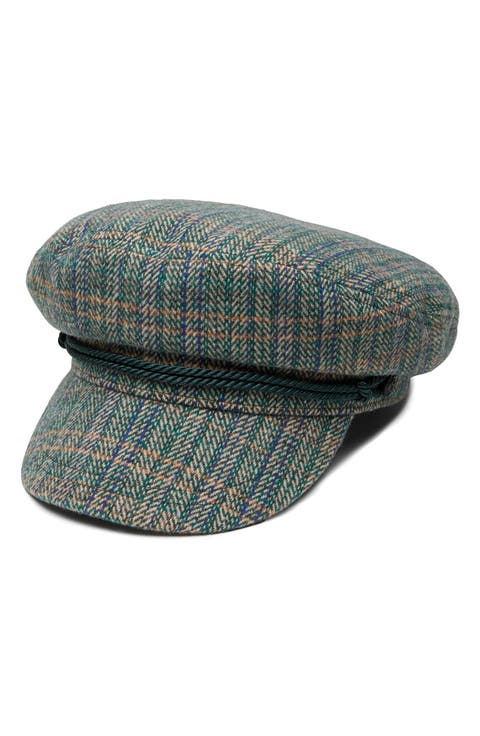 Crew Plaid Wool Fisherman Cap