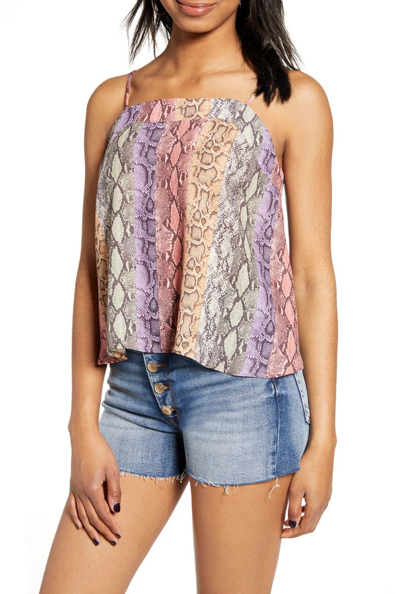 Snake Print Tank, Main, color, RAINBOW SNAKE