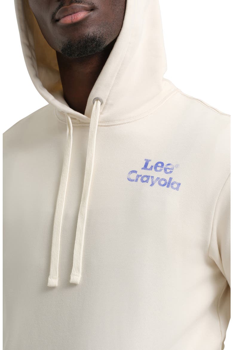 x Crayola Cotton Blend Hoodie, Alternate, color, ECRU