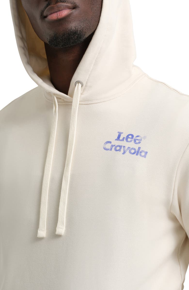 Lee x Crayola Cotton Blend Hoodie, Alternate, color, Ecru