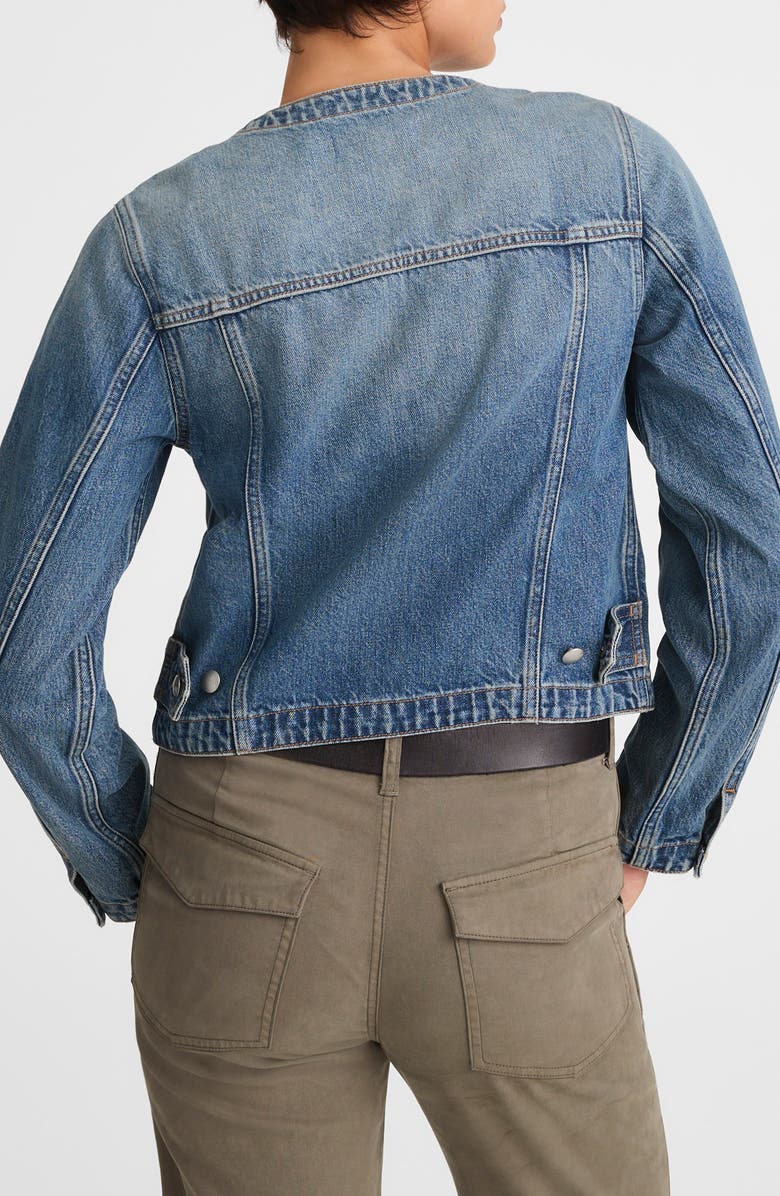 Madewell Cocoon Sleeve Crop Denim Jacket, Alternate, color, Bouvier Wash