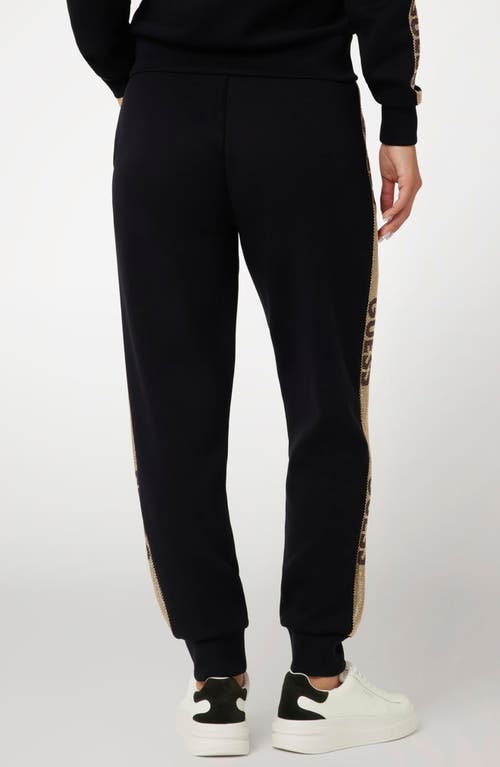 Guess Studs Logo Sweatpants In Jet Black