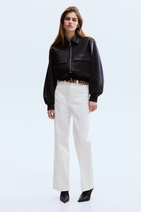 Straight Leg High Waist Jeans