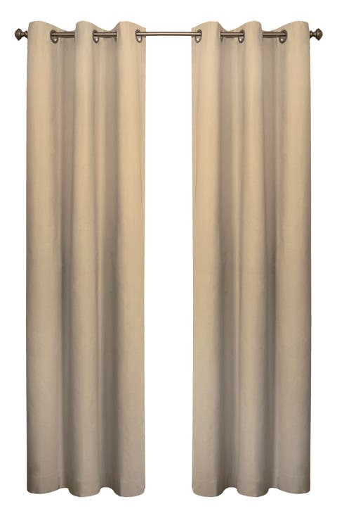 Set of 2 Cotton Curtain Panels