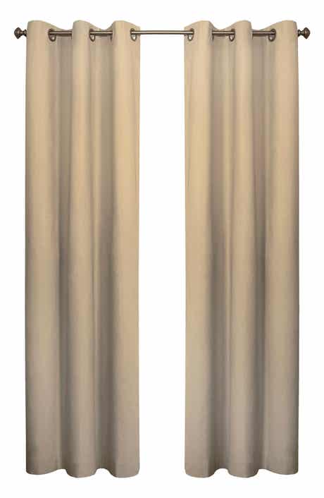 Outdoor Decor by Commonwealth Set of 2 Cotton Curtain Panels